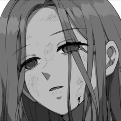 21张高清黑白丧系动漫女头像 自带伤感氛围感