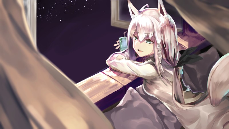 Hololive虚拟主播高清壁纸合集！兽耳少女白上吹雪与兔田佩克拉