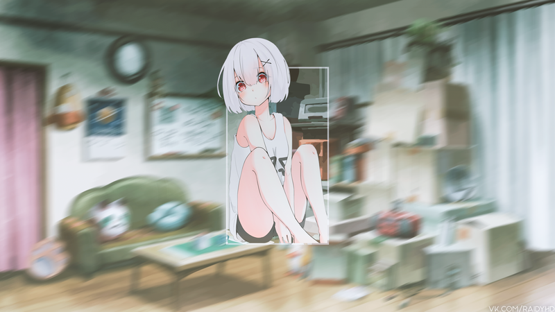 这款分屏动漫少女壁纸太绝了