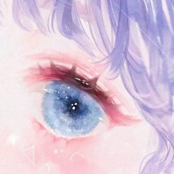 6张高清唯美手绘眼睛头像 女生专属氛围感头像