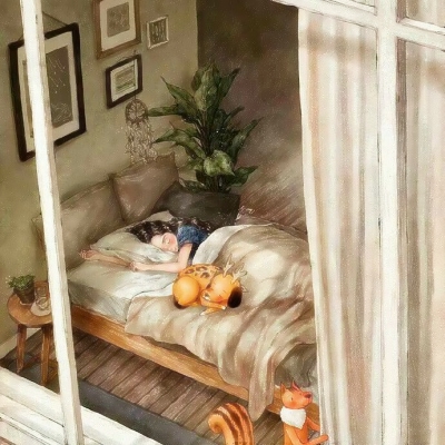 7张超治愈的漫画女生头像！唯美又有意境的可爱卡通头像合集