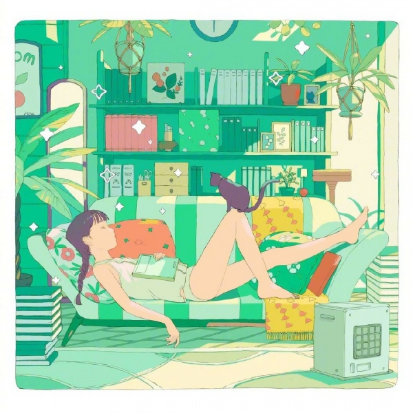 9张日常女生手绘插画头像 高清个性款直接存