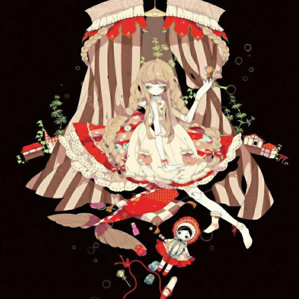 26张暗黑系动漫女生头像 自带诡异邪性的高清头像合集