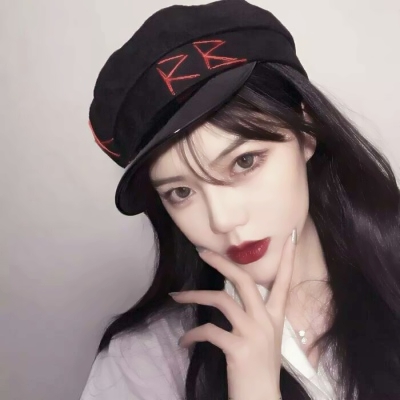 16张高清有气质戴帽女生头像 唯美氛围感拉满