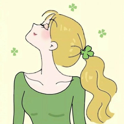 8张清新绿色系二次元少女头像 适合女生用的高清头像图