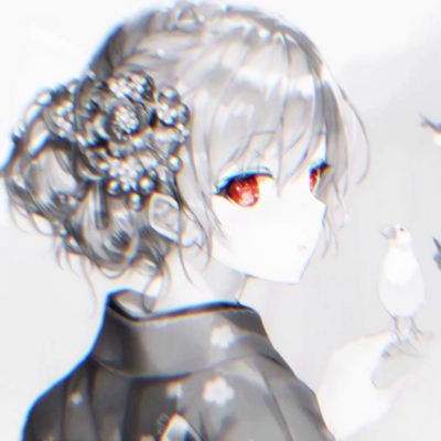 女生丧系黑白动漫头像合集，16张高清酷感头像直接抱走