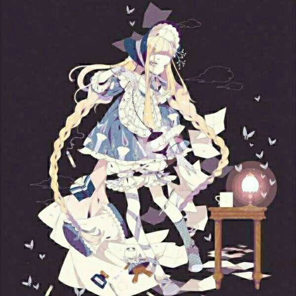 冷酷暗黑风动漫女生头像 26张超高清阴森诡异风格图