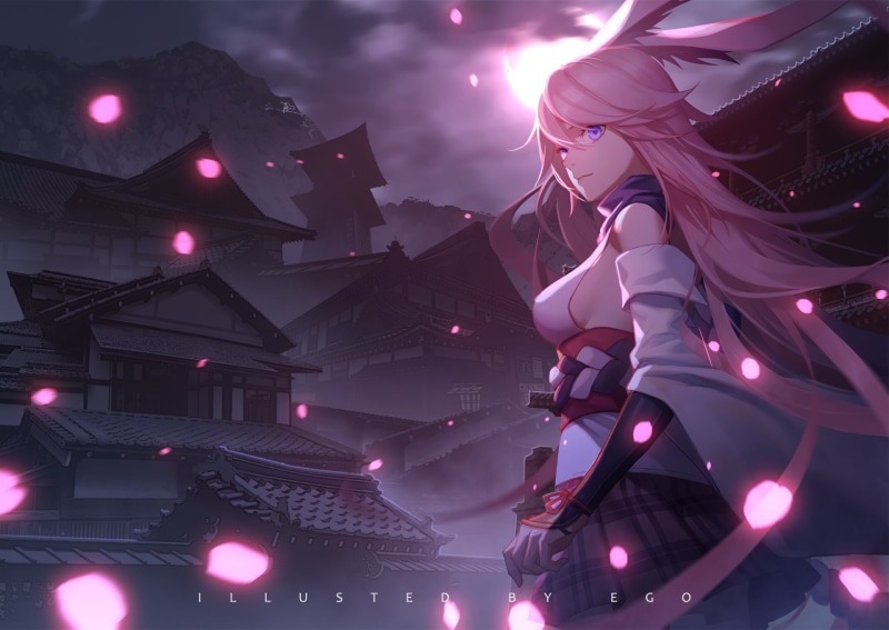 《崩坏3和原神同人插画合集 绝美少女壁纸来啦》