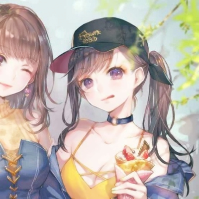 好看的动漫女生闺蜜头像合集 微信用两张一组的快存起来