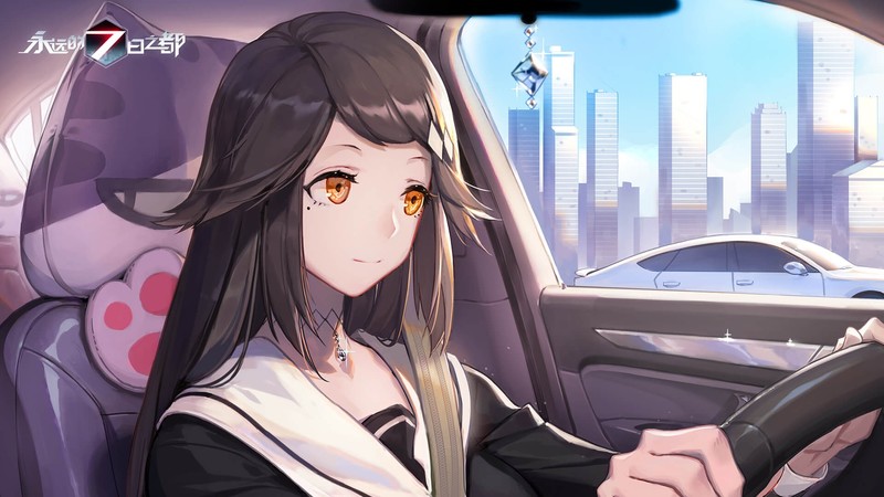 Forever 7th Capital 动漫壁纸合集：跑车与少女的心动瞬间