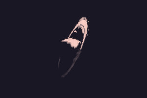 暗调极简ASCII行星壁纸