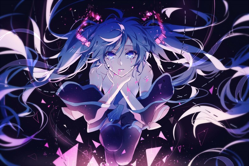 多款蓝发蓝眼动漫少女壁纸合集