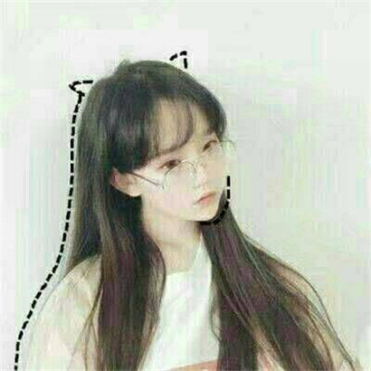 12张戴眼镜的可爱真人女生头像合集