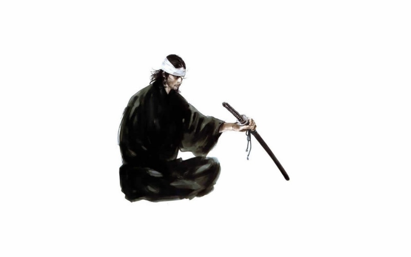 720P极简风动漫壁纸 无人物特写版武士道具合集