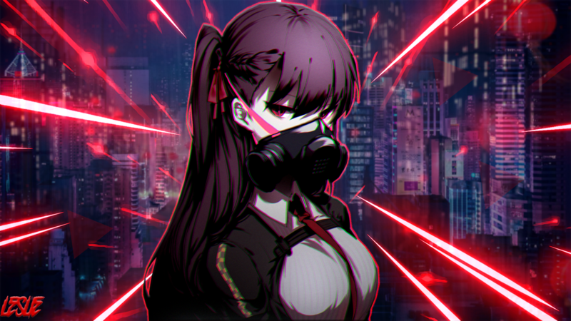 少女前线主题壁纸合集！游戏角色化身戴防毒面具的动漫少女