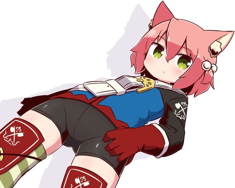 绝美二次元少女壁纸合集 绿眸白背景 银发紫眸少女 纱雾酱 雅儿贝德