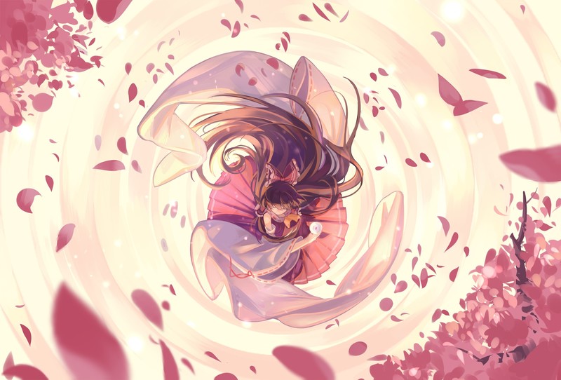 博丽灵梦樱花主题壁纸合集