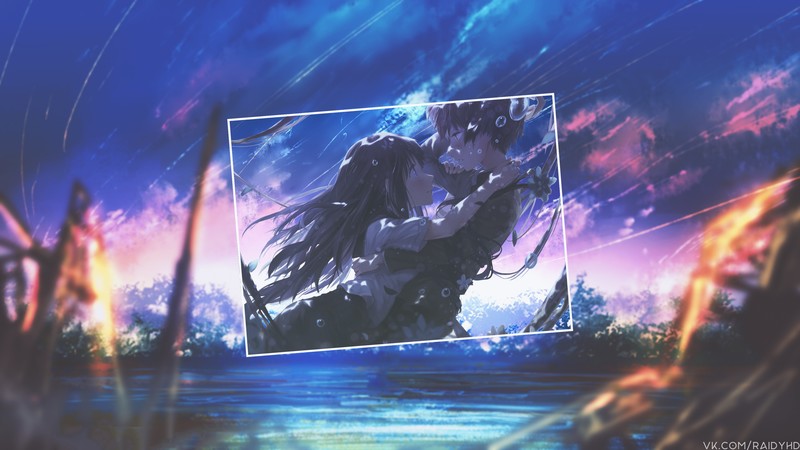 二次元少女与画中画风格的高清壁纸合集