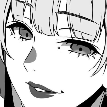 8张难找的黑白女生动漫头像合集