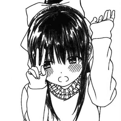 女生专属！6张简约耐看黑白手绘头像分享