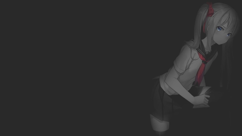 极简风动漫少女壁纸 氛围感拉满