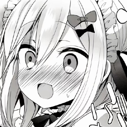 8张难找的黑白女生动漫头像合集