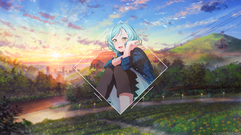 画中画风格的动漫少女高清壁纸合集