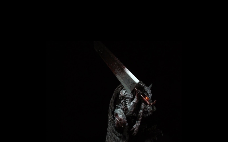 剑风传奇暗黑极简风壁纸 主角格斯的硬核刀具