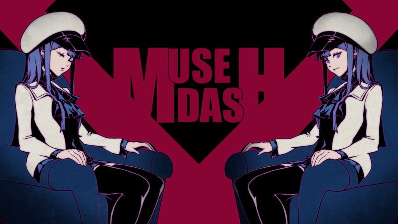 Muse Dash游戏CG壁纸合集 萌系二次元少女蓝发闭眼坐态超高清美图
