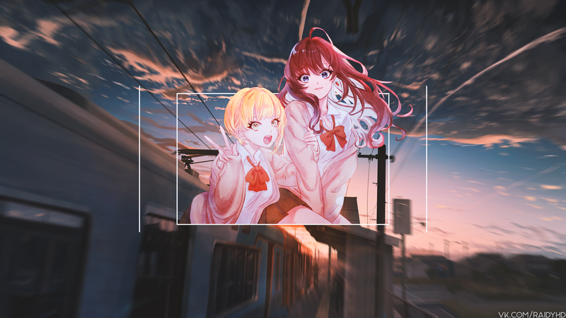 这组壁纸太绝了！画中画风格的动漫少女高清壁纸合集