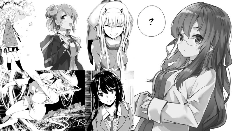 黑白动漫少女壁纸合集
