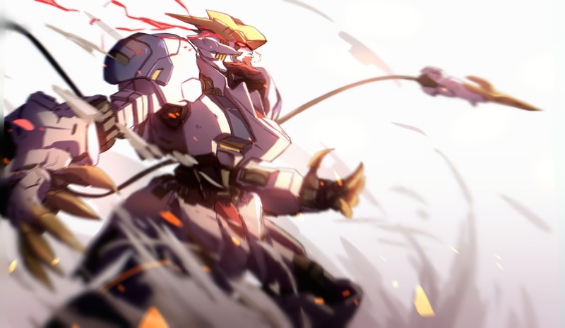 《惊艳二次元刀娘！WLOP手绘腥红幻想风手机壁纸》