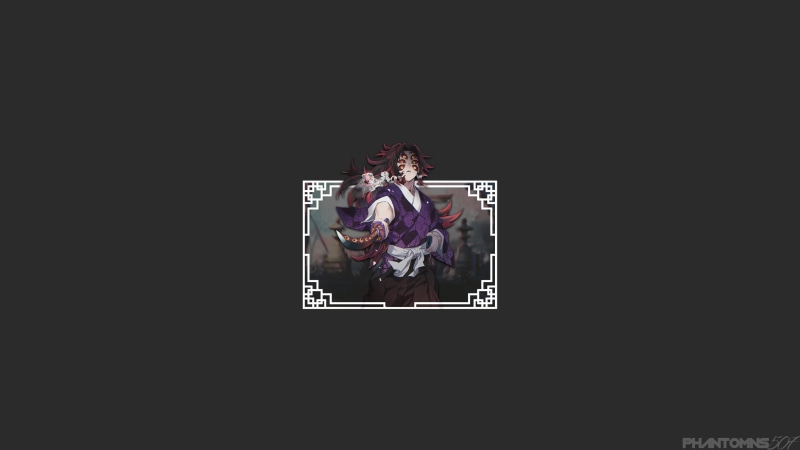 鬼灭之刃炭治郎祢赛博风黑白壁纸 适配安卓手机1080P高清