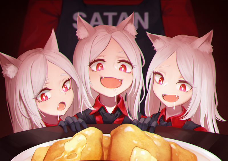 Helltaker风格恶魔少女数字艺术壁纸合集