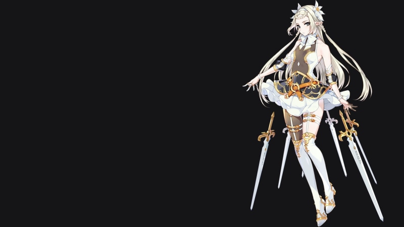 这组壁纸全是游戏动漫里的精灵美女！