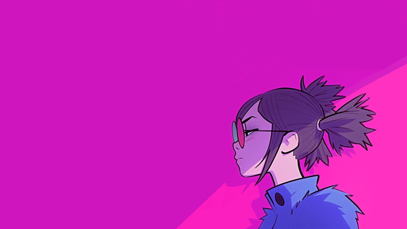 Gorillaz成员Noodle绝美壁纸合集 粉色氛围感拉满