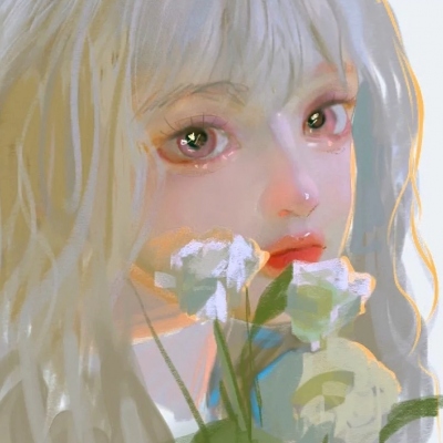 13张超精致手绘唯美女生头像，氛围感拉满