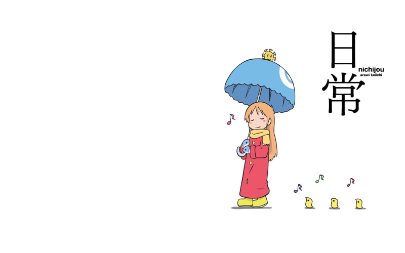 日常治愈番角色壁纸 蓝伞 真实场景 童年 概念美术 东云博士 雨衣 1080P