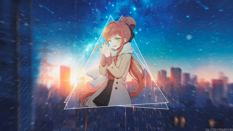 画中画动漫少女高清壁纸