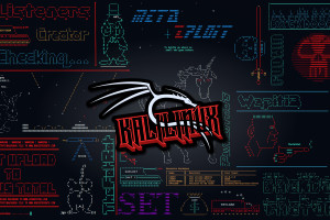 4K暗黑风卡莉Linux神龙ASCII艺术壁纸