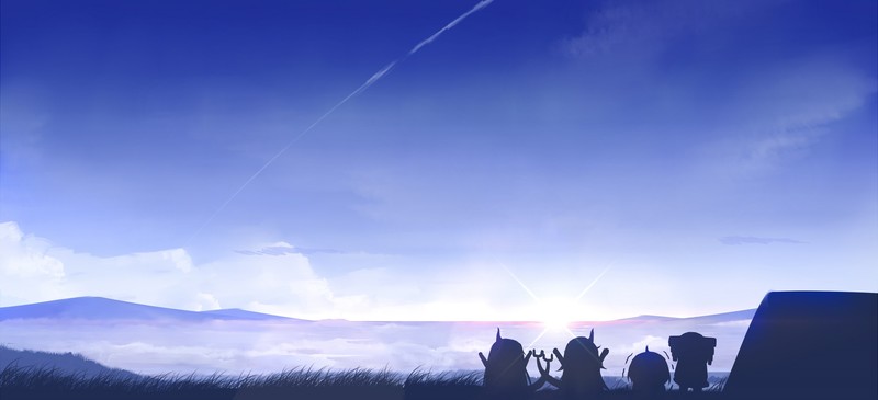 绝美动漫风天空风景壁纸合集