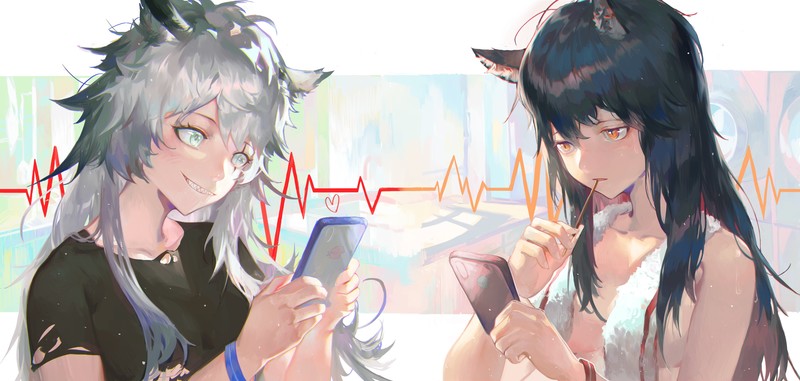 明日方舟双狼组同人壁纸合集