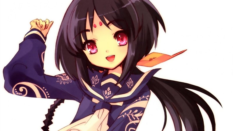 超吸睛动漫少女壁纸合集！红瞳黑马尾甜妹拉满