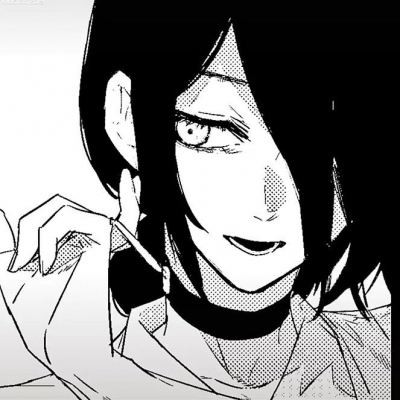 电锯人主题黑白女生动漫头像合集 共12张