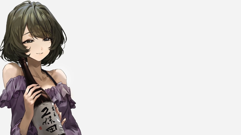 这组壁纸太绝了！极简风动漫少女壁纸合集