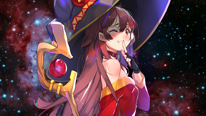 美到窒息！为美好世界献上祝福惠美酱星空壁纸合集