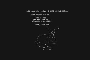 赛博朋克风桌面壁纸！Linux终端+黑客帝国ASCII艺术壁纸