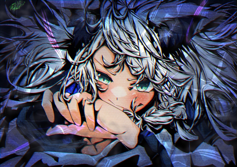 江之岛盾子联名弹丸论破壁纸！粉发少女和黑白熊的720P手机壁纸