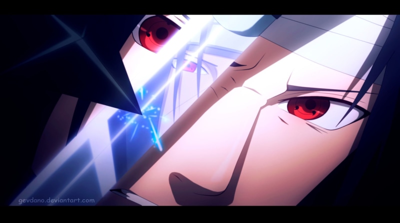 火影忍者主题霓虹光效苦无壁纸