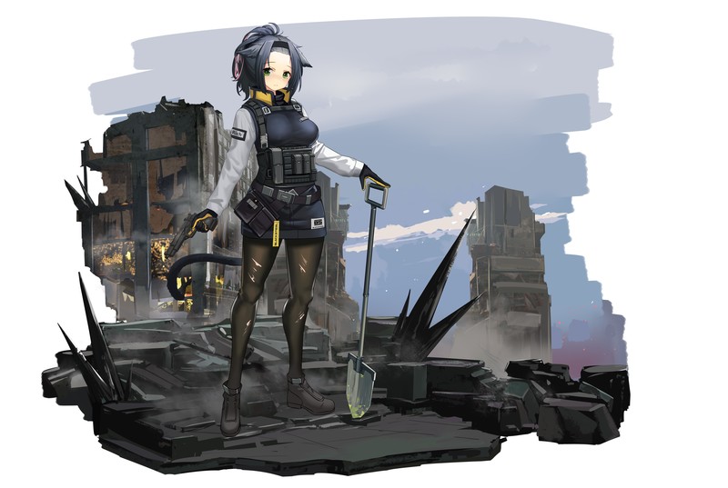 少女前线二次元少女数字绘肖像壁纸